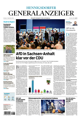 Cover of Hennigsdorfer Generalanzeiger