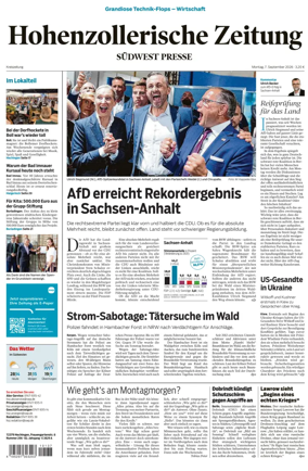 Cover of Hohenzollerische Zeitung