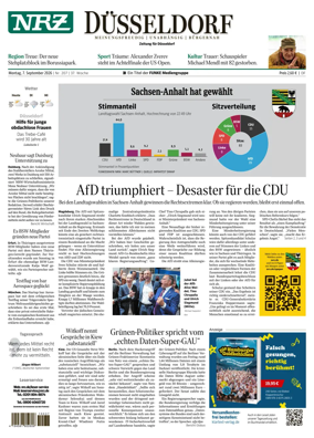 Cover of Neue Rhein Zeitung (Dusseldorf)