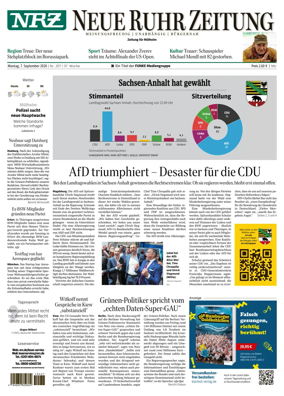 Cover of Neue Rhein Zeitung (Mulheim an der Ruhr)