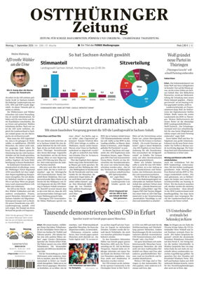 Cover of Ostthuringer Zeitung (Posneck)