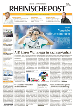 Cover of Rheinische Post - Monchengladbach and Korschenbroich