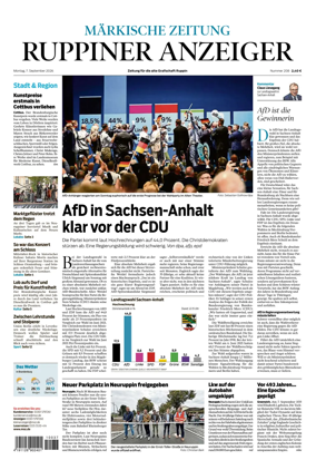 Cover of Ruppiner Anzeiger