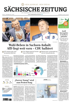 Cover of Sachsische Zeitung (Lobau-Zittau)