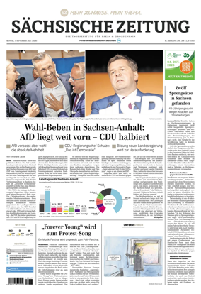 Cover of Sachsische Zeitung (Riesa & Grossenhain)