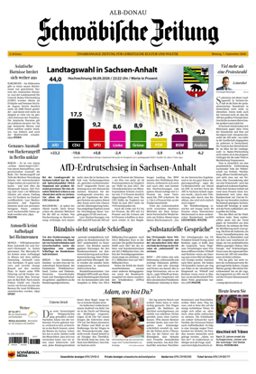 Cover of Schwabische Zeitung (Alb-Donau)
