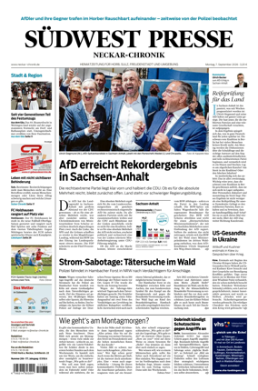 Cover of SUDWEST PRESSE - Neckar-Chronik