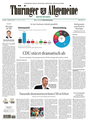 Cover of Thuringer Allgemeine (Arnstadt und Ilmenauz)