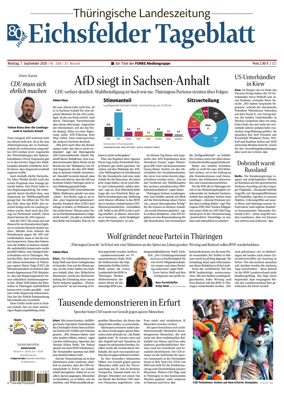 Cover of Thuringische Landeszeitung (Eichsfeld)