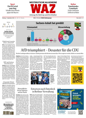 Cover of Westdeutsche Allgemeine Zeitung (Bottrop)