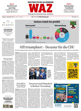 Cover of Westdeutsche Allgemeine Zeitung (Gelsenkirchen)