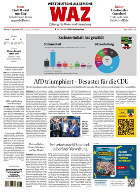 Cover of Westdeutsche Allgemeine Zeitung (Moers)