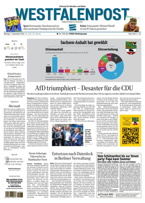 Cover of Westfalenpost (Menden)