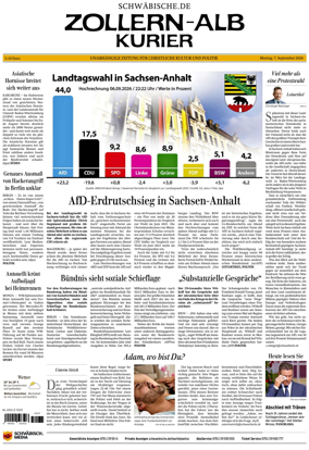 Cover of Zollern-Alb-Kurier (Balingen)