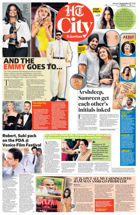 Cover of Hindustan Times (Jaipur) - City