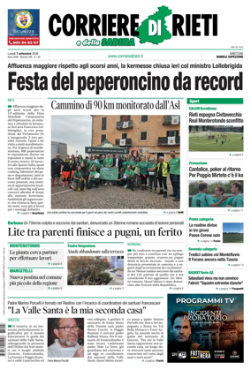 Cover of Corriere di Rieti