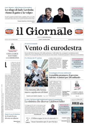 Cover of Il Giornale (Italy)
