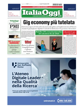 Cover of ItaliaOggi Sette