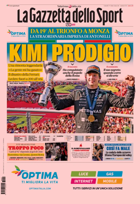 Cover of La Gazzetta dello Sport - Napoli