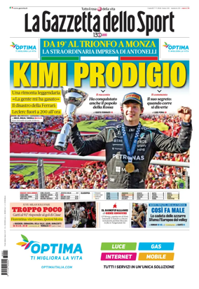 Cover of La Gazzetta dello Sport - Roma