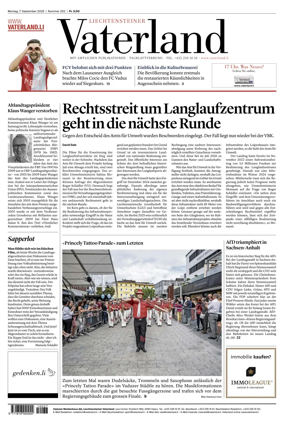 Cover of Liechtensteiner Vaterland