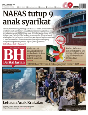 Cover of Berita Harian