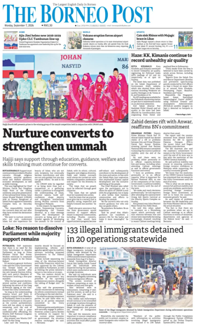 Cover of The Borneo Post (Sabah)