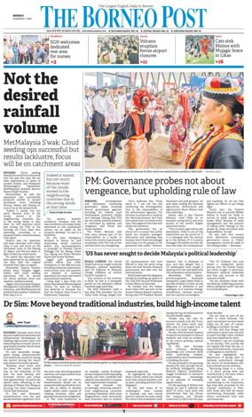 Cover of The Borneo Post (Sarawak)