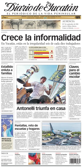 Cover of Diario de Yucatan