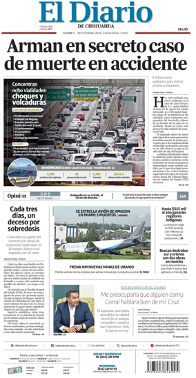 Cover of El Diario de Chihuahua