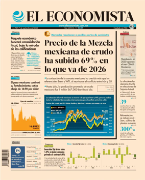 Cover of El Economista (Mexico)