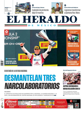 Cover of El Heraldo de Mexico