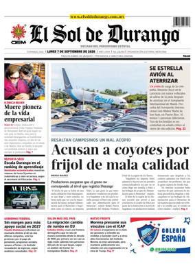 Cover of El Sol de Durango