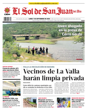 Cover of El Sol de San Juan del Rio