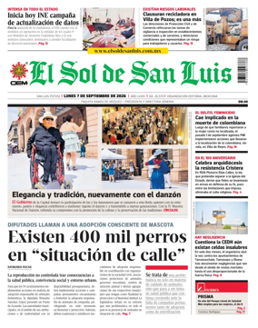 Cover of El Sol de San Luis Potosi