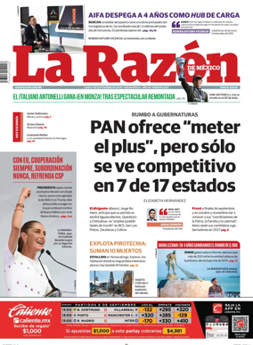 Cover of La Razon de Mexico