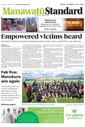 Cover of Manawatu Standard