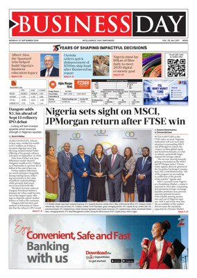 Cover of Business Day (Nigeria)
