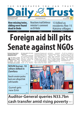 Cover of Daily Trust