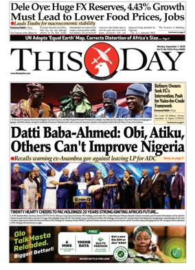 Cover of THISDAY