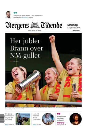 Cover of Bergens Tidende