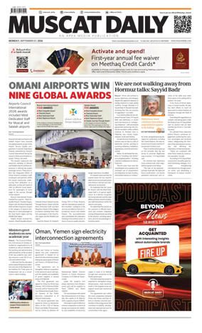 Cover of Muscat Daily