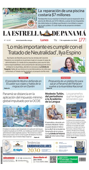 Cover of La Estrella de Panama
