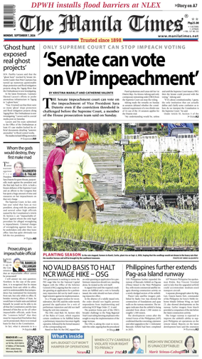 Cover of The Manila Times