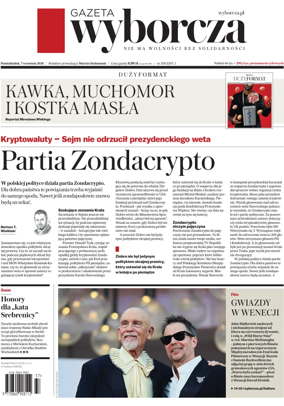 Cover of Gazeta Wyborcza