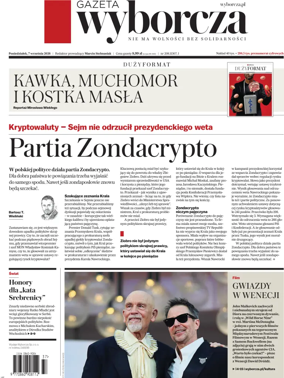 Cover of Gazeta Wyborcza Stoleczna