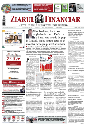 Cover of Ziarul Financiar