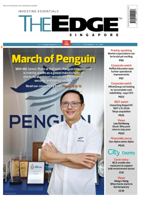 Cover of The Edge Singapore