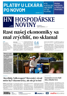 Cover of Hospodarske noviny