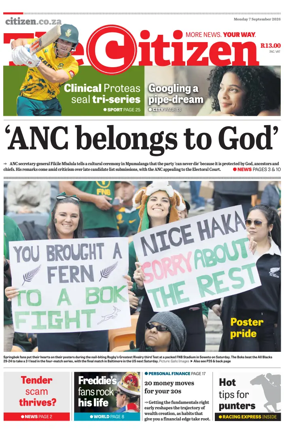 Cover of The Citizen (KZN)